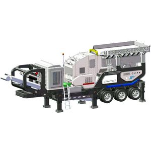 impact crushing plant / mobile / high-capacity / for mineral material