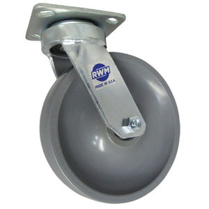 swivel caster / base plate / for medium loads / industrial