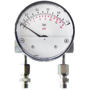 analog pressure gauge / differential / for air / precision