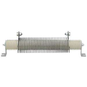 wire-wound resistor / with mounting bracket / power / edgewound