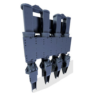 4-cylinder pile-driving hammer / hydraulic