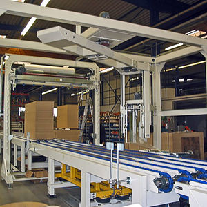 rotary arm stretch wrapper / fully automatic / for industrial applications / for furniture