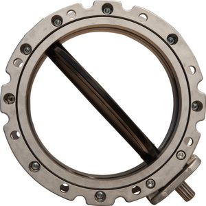 butterfly valve / manual / control / double-flange