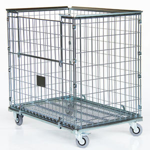 4-panel roll container / wire mesh