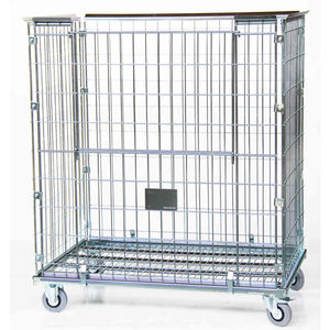 4-panel roll container / wire mesh