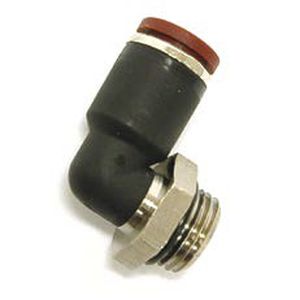 threaded fitting / push-in / 90° angle / for compressed air