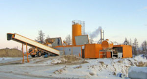 semi-mobile concrete batching plant / horizontal