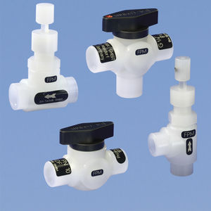 needle valve / manual / PVDF / for process applications