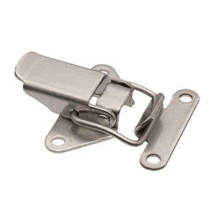 stainless steel draw latch / with constant fastening / rigid