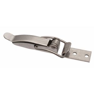 stainless steel draw latch / with constant fastening / rigid