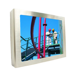 5-wire resistive touch screen monitor / multitouch screen / 19