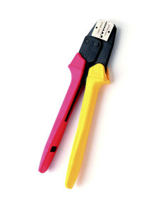manual crimping tool / for end fittings / with interchangeable dies