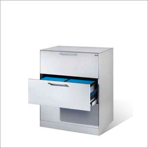 office cabinet / floor-mounted / 3-drawer / steel