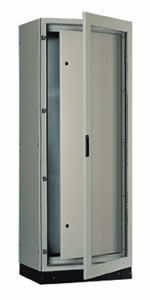 electric cabinet / floor-mounted / with transparent cover / metal