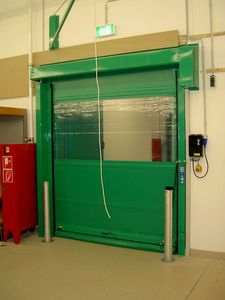roll-up doors / indoor / industrial / with emergency exit function