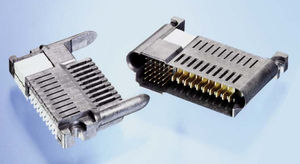 data connector / rectangular / high-density / cast