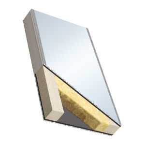 insulation panel / sandwich / aluminum / composite