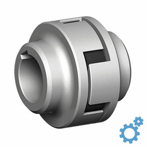 torsionally elastic coupling / sleeve and shear pin