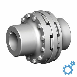 torsionally elastic coupling / flange