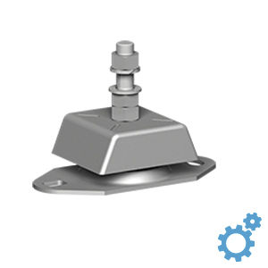 square anti-vibration mount / rubber