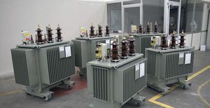 distribution transformer / immersed / oil-filled / pad-mount