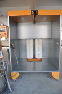 cartridge filter powder coating booth / manual