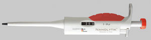 fixed-volume pipette / single-channel / borosilicate glass