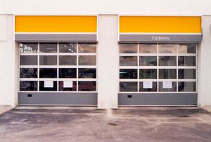 sectional doors / galvanized steel / industrial
