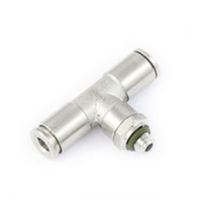 threaded fitting / T / hydraulic / stainless steel