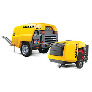air compressor / mobile / diesel engine / screw