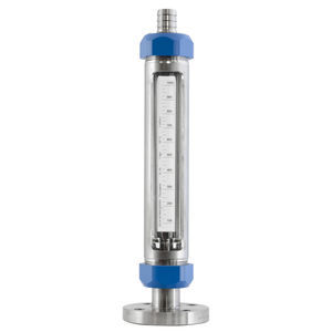variable-area flow meter / for liquids / glass tube / in-line