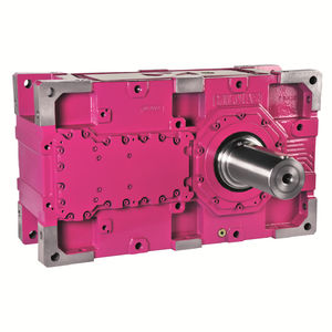 helical gear reducer / parallel-shaft / for heavy loads / high-power