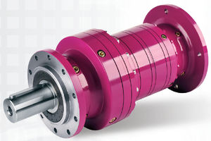 planetary gear reducer / coaxial / for heavy-duty loads / with flange