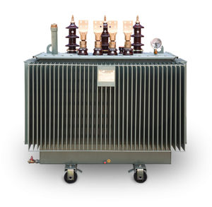 distribution transformer / immersed / oil-filled / with copper windings