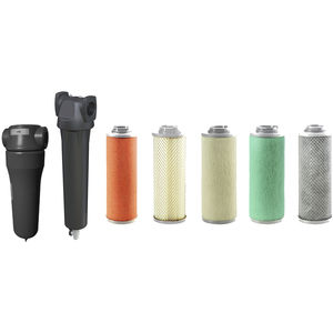 cartridge filter housing / for compressed air