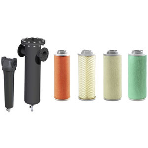 compressed air filter / single-basket / high-temperature / absorption