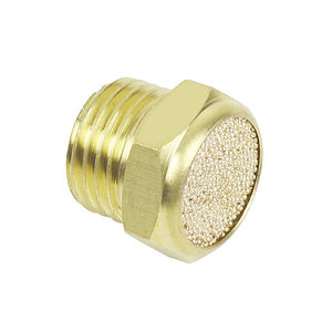 exhaust silencer / for filters / for valves / for compressed air