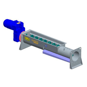 screw screener / for liquids / washer / drainage