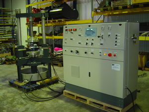 shut-off valve test bench / hydraulic / automatic