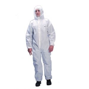 anti-static coveralls / disposable / breathable / medical