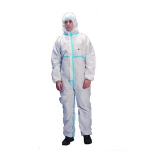 chemical protection coveralls / disposable / breathable / medical