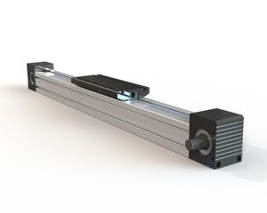 skate wheel linear guide / steel / compact