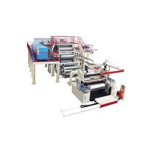 flat-film extrusion line / for thermoplastics / for MDO stretch film