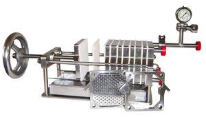 frame filter press / platform / automatic / for laboratories