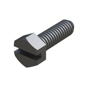 screw with hexagonal head / slotted / polycarbonate / nylon