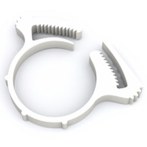 polyamide hose clamp / with double toothed jaws / reusable