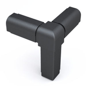 square tube connector / steel / polyamide