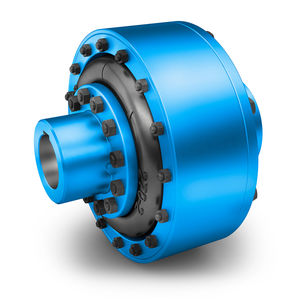 tire coupling / for excavators / highly-elastic / flange