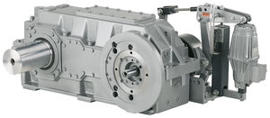 helical gear reducer / parallel shaft / low-noise / for cranes