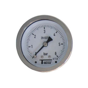 dry dial pressure gauge / Bourdon tube / for air / for hydraulic applications